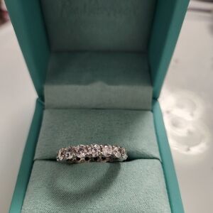 Dazzling 925 Silver and Sona Diamond Ring